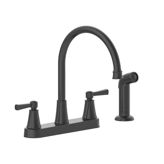 Glacier Bay Melina Double-Handle Standard Kitchen Faucet w/ Side Sprayer