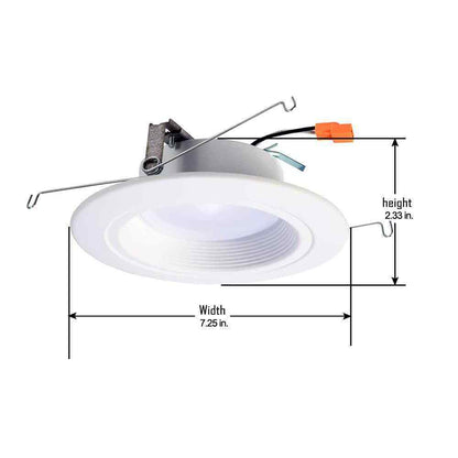 Halo 5-6 in. LED Recessed Ceiling Light Fixture Retrofit Downlight 5-Pack
