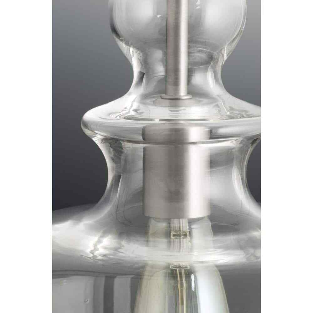 Progress Lighting Staunton Collection 9 in. 1-Light Brushed Nickel Pendant