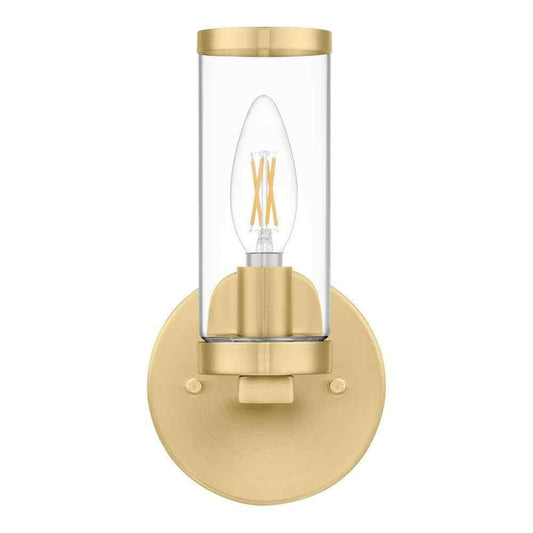 Hampton Bay Loveland 1-Light Brass Indoor Wall Sconce Light Fixture