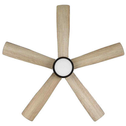 Hampton Bay Fanelee 54 in. White Color Changing LED Bronze Smart Ceiling Fan