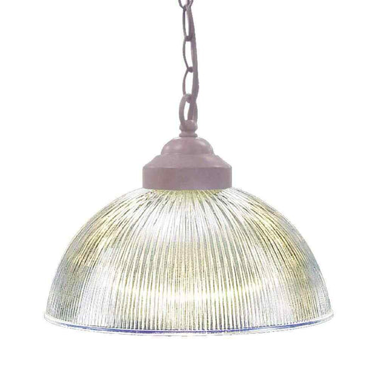 Volume Lighting 1-Light Indoor Prairie Rock Hanging Pendant Clear Glass Shade