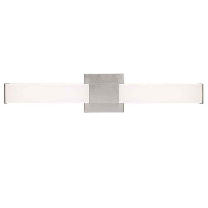 Bel Air Lighting Saavy 2-Light Brushed Nickel Integrated LED Vanity Light Bar