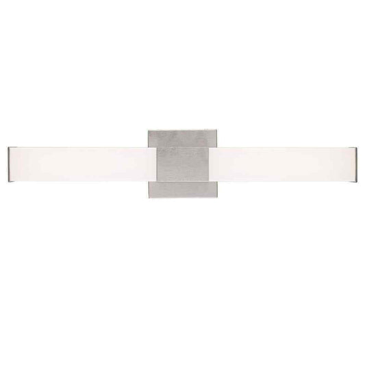Bel Air Lighting Saavy 2-Light Brushed Nickel Integrated LED Vanity Light Bar