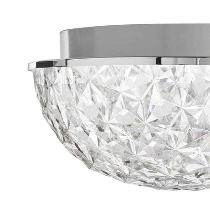 Home Decorators Ellis Place Chrome LED Round Flush Mount Modern Ceiling Light