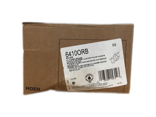 MOEN Eva Oil Rubbed Bronze Two-Handle High Arc Bathroom Faucet 6410ORB
