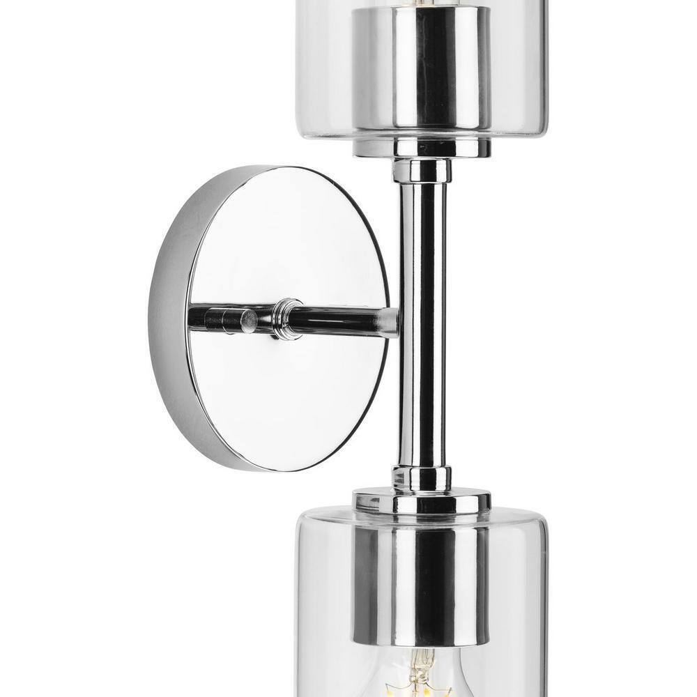 Progress Lighting Cofield 22-1/2 in. 2-Light Polished Chrome Wall Bracket