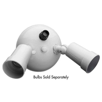 Lithonia Lighting 2-Light Wall-Mount Outdoor White Flood Light
