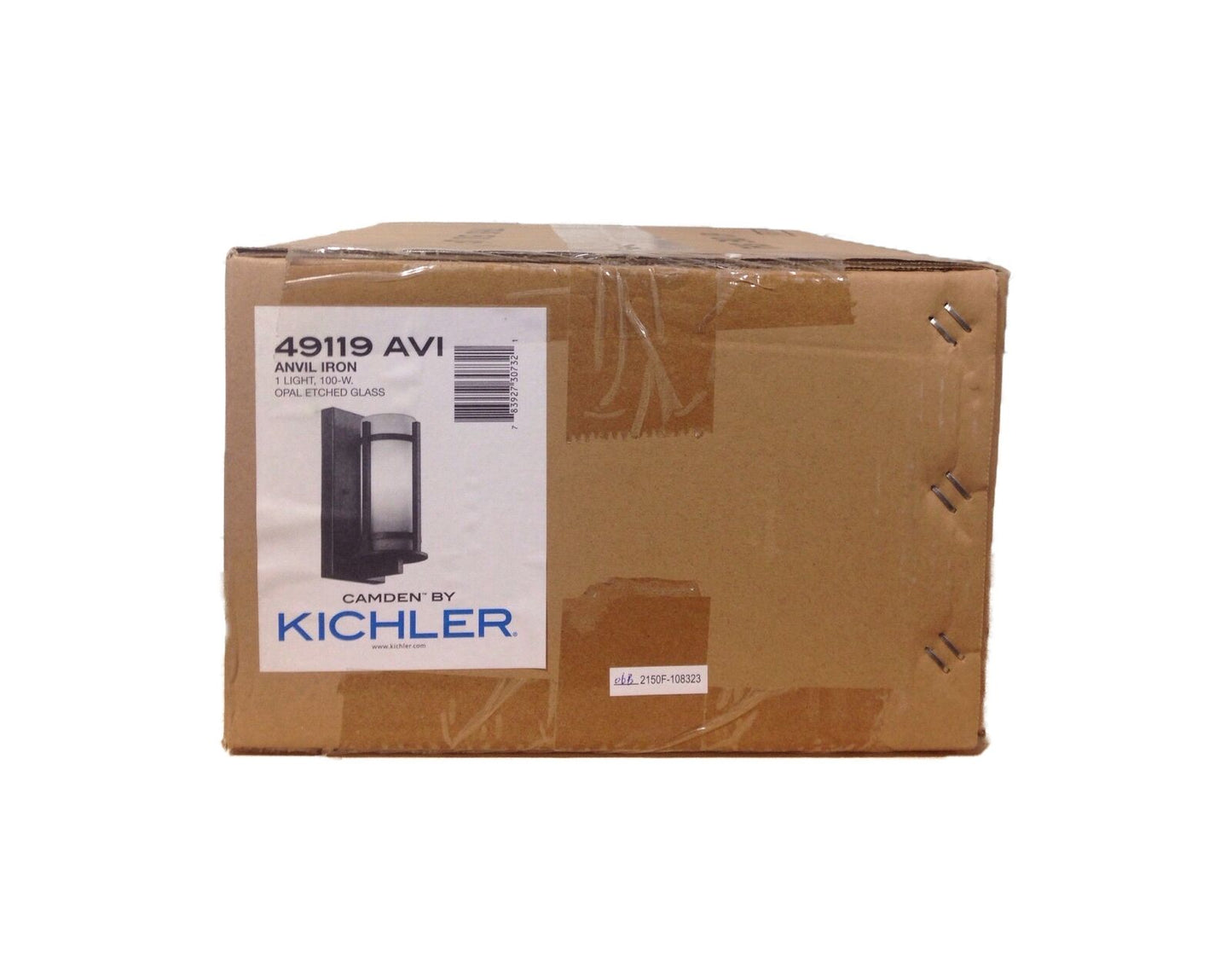 KICHLER Camden 11 in Iron Outdoor Hardwired Wall Cylinder Sconce Light