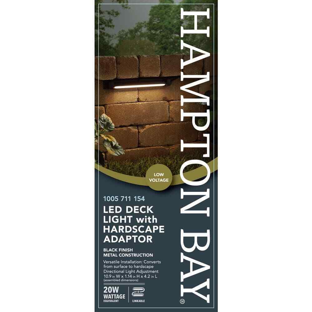 Hampton Bay Low Voltage Black LED Deck Light KJC2601L-2