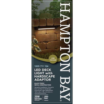 Hampton Bay Low Voltage Black LED Deck Light KJC2601L-2