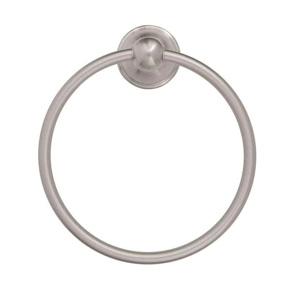 Glacier Bay Mandouri Towel Ring in Brushed Nickel 262A-0504