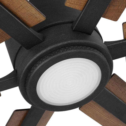 Home Decorators Palermo Grove Black Ceiling Fan w/ LED Light and Remote Control