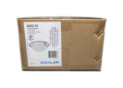 KICHLER Ceiling Space 10 in. Brushed Nickel Hallway Flush Mount Ceiling Light