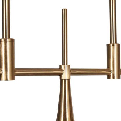 LNC 34.5 in. Large Brass Modern Island Linear Chandelier Kitchen Light
