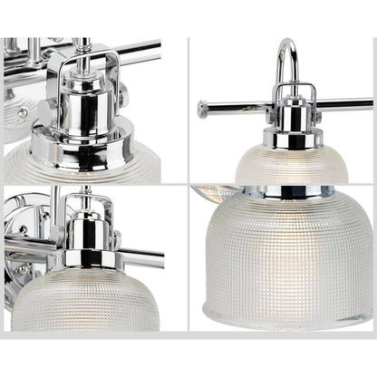 Progress Lighting Archie Polished Chrome Clear Glass Bathroom Vanity Light