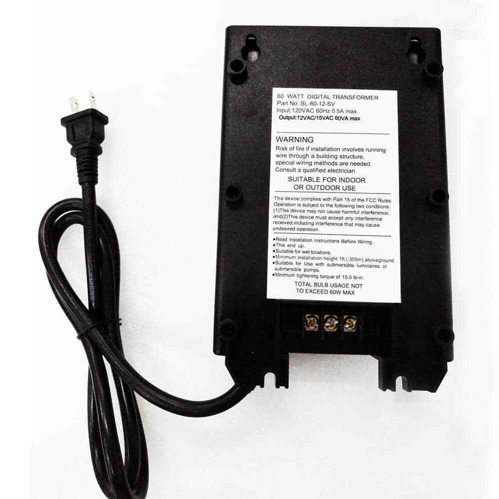 Hampton Bay Low-Voltage 60-Watt Landscape Lighting Transformer