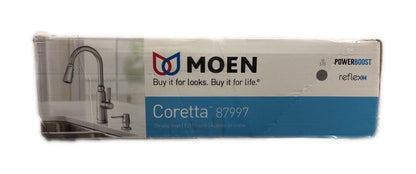 MOEN Coretta Pull-Down Sprayer Kitchen Faucet w/ Reflex and Power Boost Chrome
