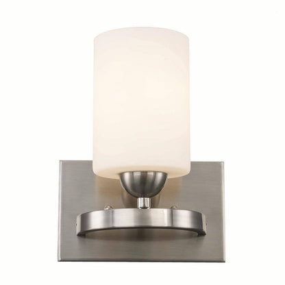 Bel Air Lighting Moonlight 1-Light Brushed Nickel Wall Sconce Light Fixture