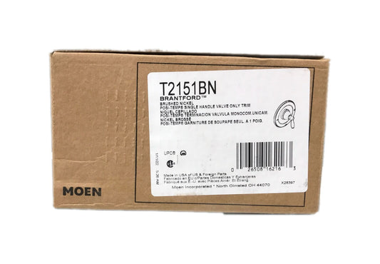 MOEN Brantford Single-Handle Posi-Temp Valve Trim Kit in Brushed Nickel