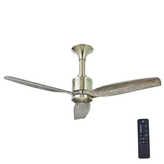 Home Decorators Chaplin 52 in. Indoor Brushed Nickel Ceiling Fan w/ Remote