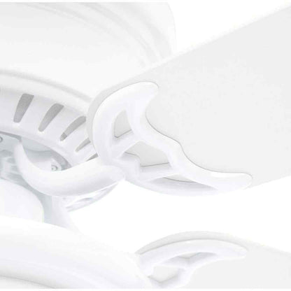 Hugger 52 in. LED Indoor White Ceiling Fan with Light Kit AL383LED-WH