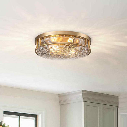 EDISLIVE Calliope 12.79 in. 2-Light Bronze Flush Mount Ceiling Lights