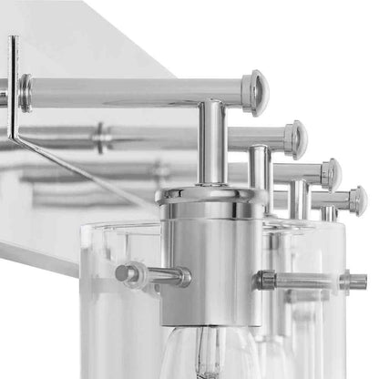 Hampton Bay Regan 29.25 in. 4-Light Chrome Bathroom Vanity Light