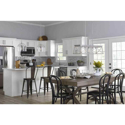 Progress Lighting Briarwood 5-Light Bleached Oak Farmhouse Chandelier Light