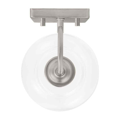 Home Decorators Collection Halyn 4.5 in. Brushed Nickel Indoor Wall Sconce