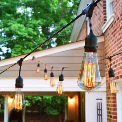 Brightech Ambience Pro 15-Light 48 ft. Outdoor Plug-in Incandescent String-Light
