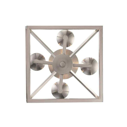 Home Decorators Weyburn 16.5 in. 4-Light Brushed Nickel Semi-Flush Ceiling Light