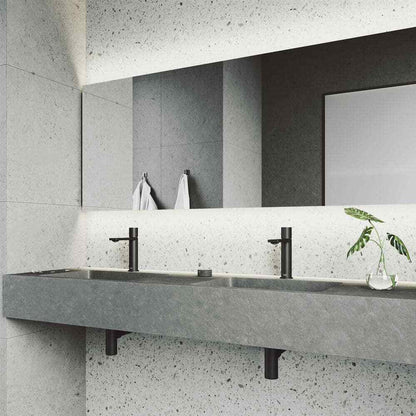 VIGO Halsey Single Handle Single-Hole Bathroom Faucet in Matte Black VG01045MB