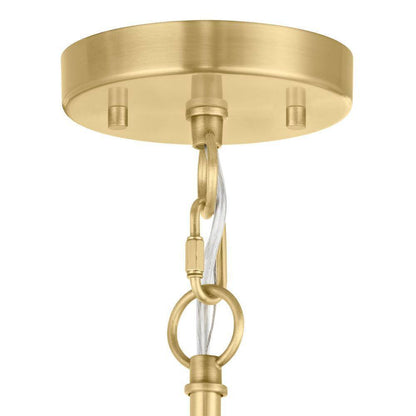 Hampton Bay Loveland 8-Light Brass Wagon Wheel Chandelier Light Fixture