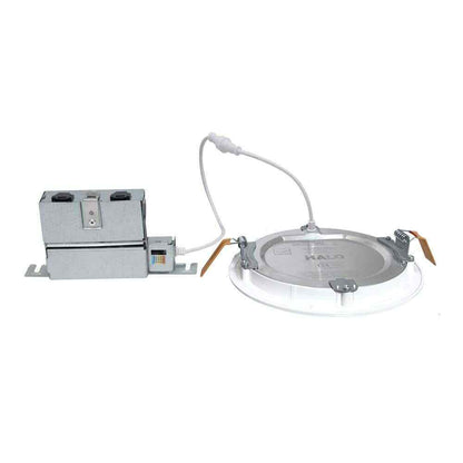 HALO HLBPH 6 in. Canless IC Rated Dimmable Integrated LED Recessed Light Kit