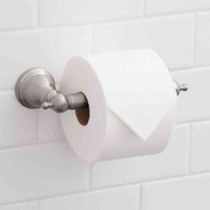 Glacier Bay Lyndhurst Double Post Toilet Paper Holder in Brushed Nickel