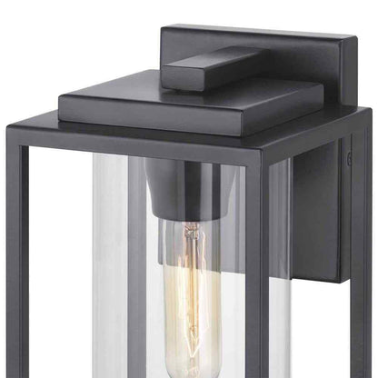 Progress Lighting Macstreet 1-Light Matte Black Modern Outdoor Wall Lantern