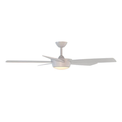 Breezism Eudora 52 in. LED Indoor White Ceiling Fan with Remote 52X2384L-MWH