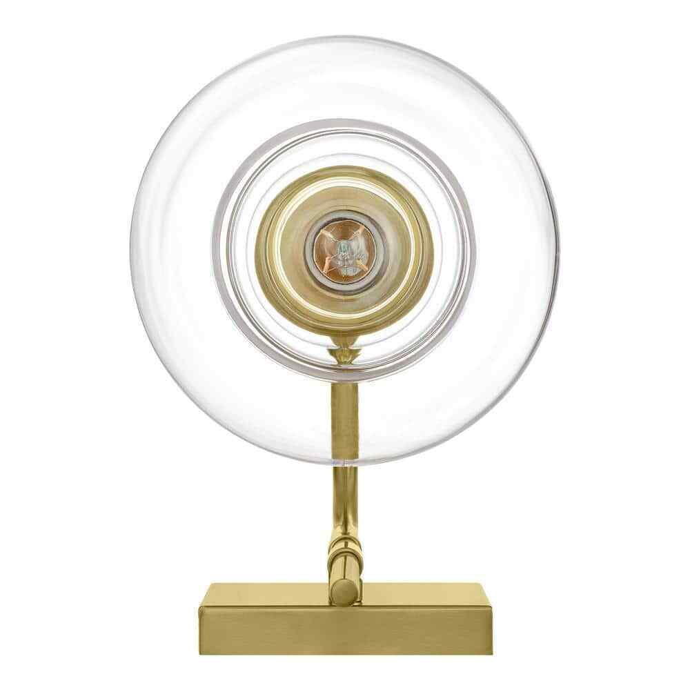 Home Decorators Collection Bakerston 1-Light Brushed Brass Wall Sconce
