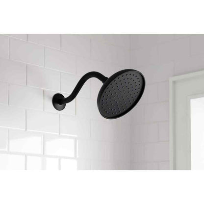 Glacier Bay 1-Spray Patterns w/ 1.8 GPM 7.4 in. Tub Wall Mount Fixed Shower Head