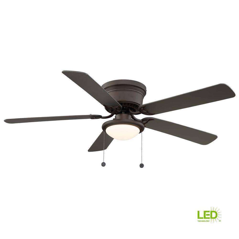 Hugger 56 in. LED Espresso Bronze Ceiling Fan