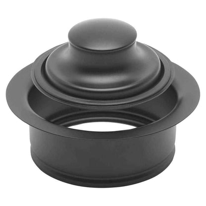 Glacier Bay Garbage Disposal Rim+Stopper, Stainless steel w/ matte black finish
