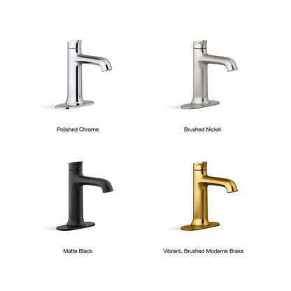 KOHLER Mistos Powered Touchless Single Hole Bathroom Faucet in Matte Black