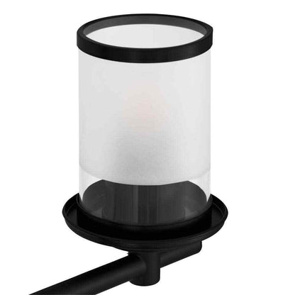 Hampton Bay Truitt 32.1 in. 4-Light Matte Black Modern Transitional Vanity