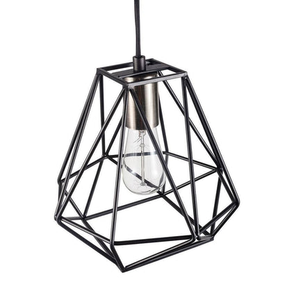Globe Electric Dawson 1-Light Dark Bronze Plug-In or Hardwire Pendant Lighting