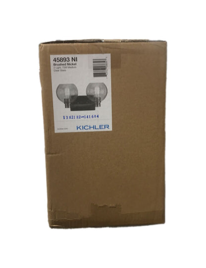 KICHLER Harmony 7.75 in. 2-Light Brushed Nickel Bathroom Vanity Light
