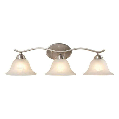 Hampton Bay Andenne 26.3 in. 3-Light Brushed Nickel Bathroom Vanity Light