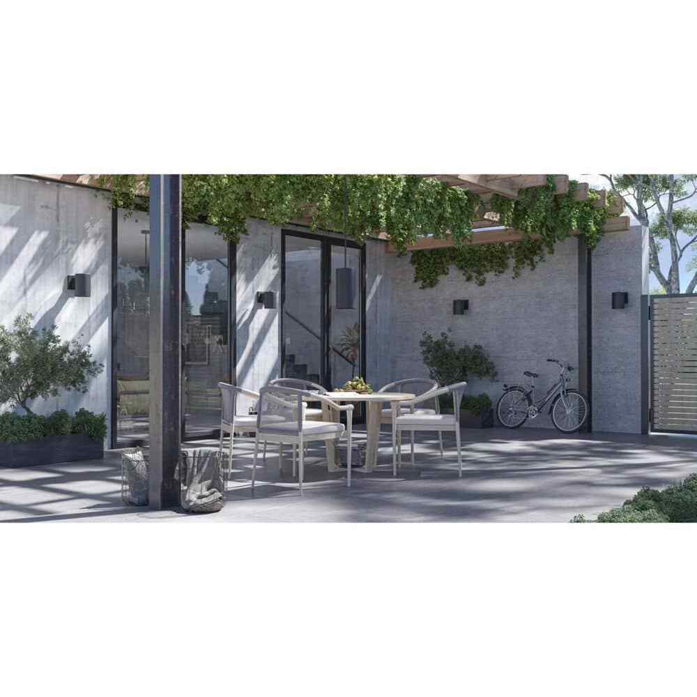 Progress Lighting Cylinder 1-Light Black Modern Outdoor Pendant Hanging Light