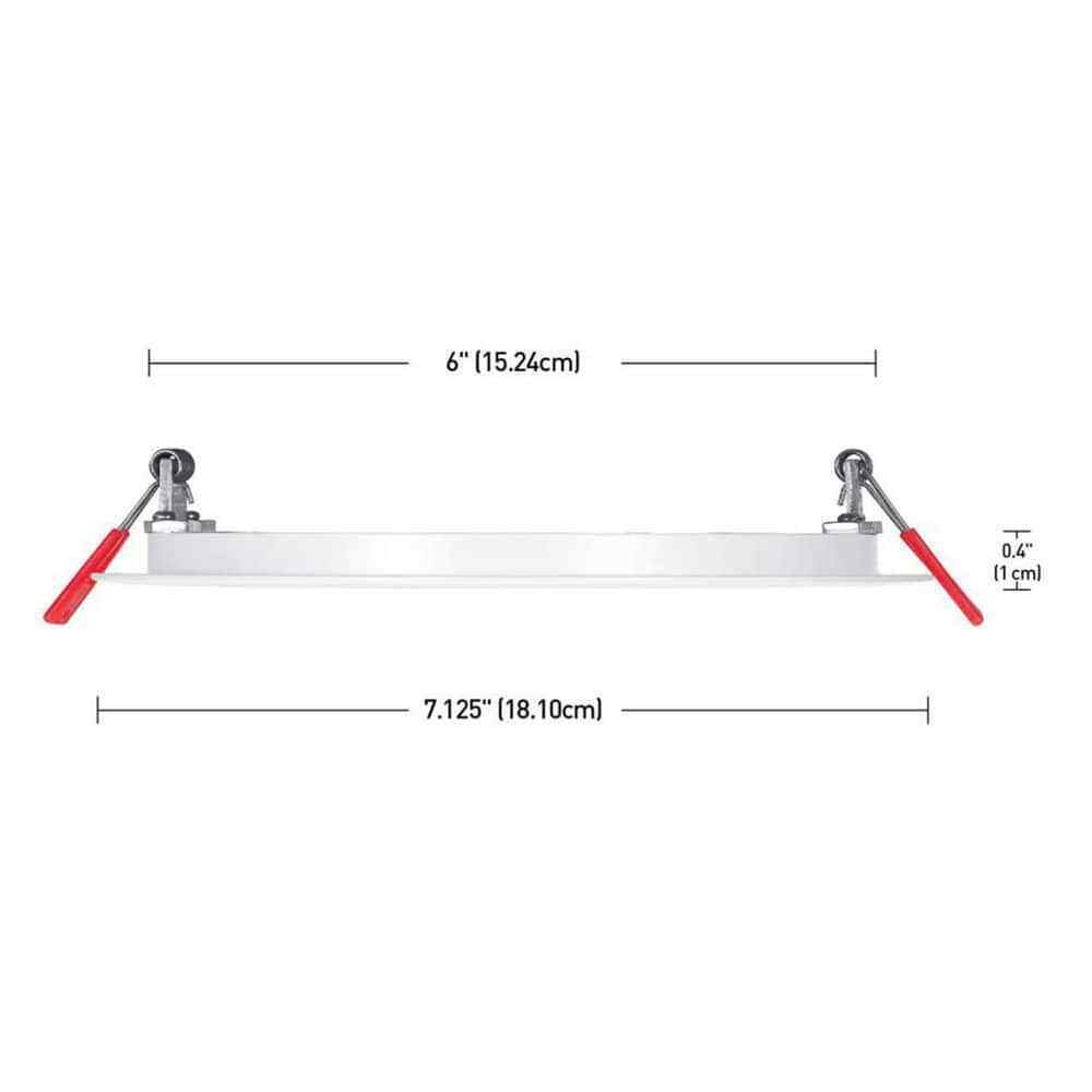 Commercial Electric Ultra Slim 6 in. Color Selectable Canless Recessed LED Kit