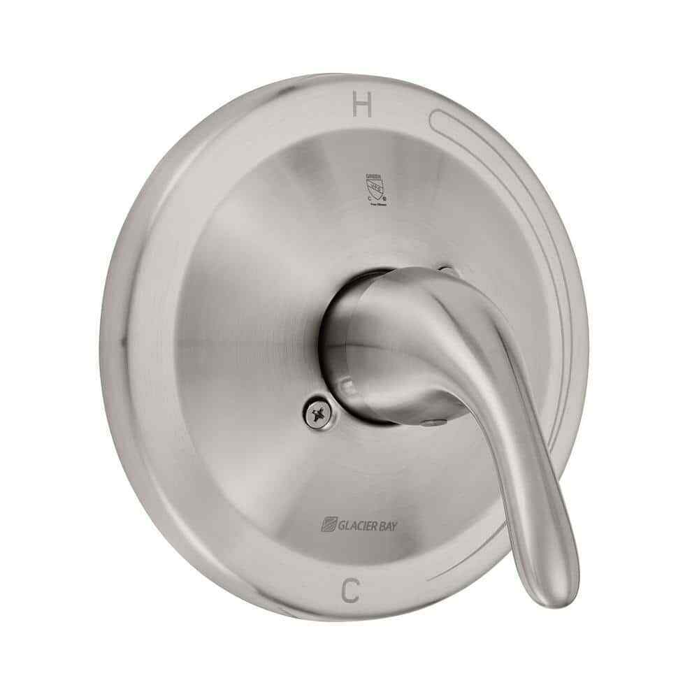 Glacier Bay Builders Single Handle 1-Spray Tub and Shower Faucet Brushed Nickel